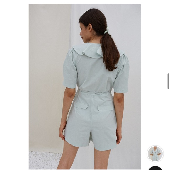 Cotta iris wrap jumpsuit in Mint - Picture 2 of 7